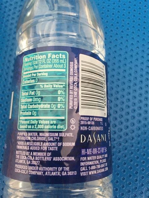 salt in dasani water|Dasanis Secret Ingredient: How Much Salt Does Your Bottled。